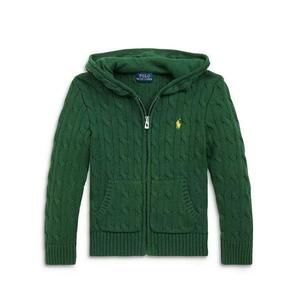 Ralph Lauren Green Cable Knit Kids Sweater